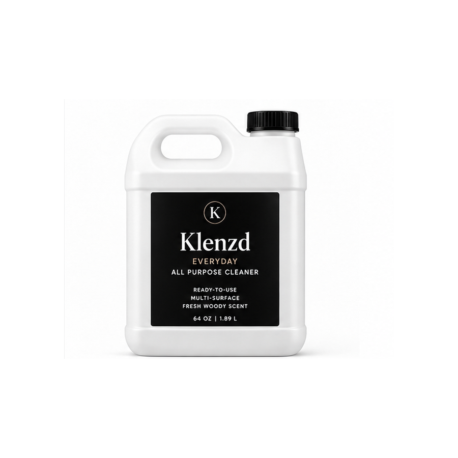 Klenzd Refill 64 oz current production label centered on white background